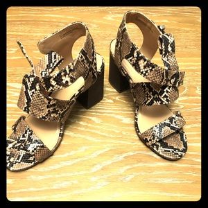 Snake skin heels